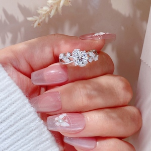 Xinfly PT950 Platinum Diamond <b>Ring</b> Main Stone Setting 1CTS Lab Grown Diamond Wedding Engagement <b>Statement</b> <b>Ring</b> - Product Image 3