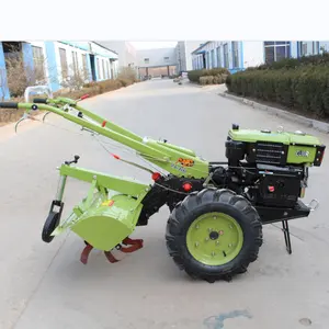 Mini traktör elektrikli Start 8HP 10HP 12HP 15HP 18HP agriculture tarım makineleri için iki tekerlekli traktör el traktör