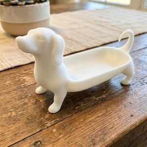<b>Dog</b> Shape Plastic Tray Animal Key Holder Desk Organizer Decorative Storage Dish for Home Entryway - Product Image 2
