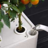 Machine de culture hydroponique intelligente de bureau pour plantes aromatiques et légumes d'intérieur, avec lumière de croissance LED à spectre complet, version avec ou sans terre au choix