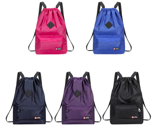 Personalized Colorful <b>Canvas</b> Custom Printed Logo Reusable Sport Waterproof Gift Polyester Promotional Travel Gym <b>Drawstring</b> <b>Bag</b> - Product Image 1