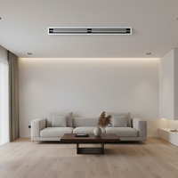 Diffuseur linéaire en aluminium pour climatiseur, grille de ventilation à fentes pour plafond, avec plénum, design moderne mural pour appartement
