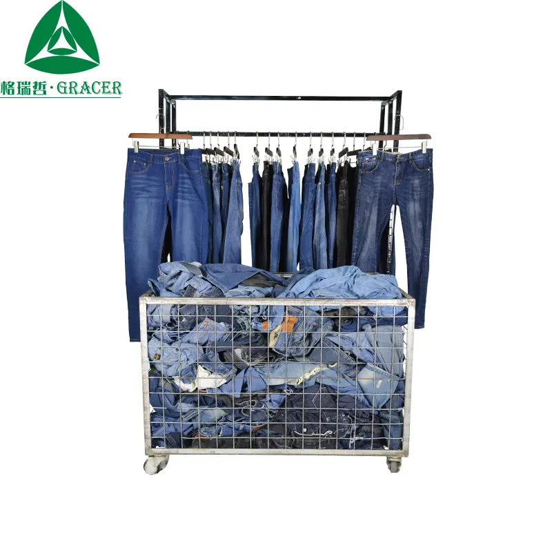 Wholesale Vintage Apparel Bale Used Clothing Used Jeans Pants Used Clothes for Sale