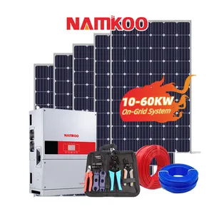 Industrial All In One 3 Phase Inverter Solar Power System On Grid Kit 10KW 15KW Solar Panel Energy System For Home