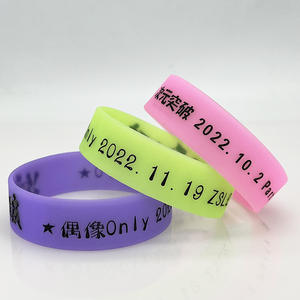 Pulsera fluorescente de goma brillante con movimiento de mercado nocturno fluorescente personalizada para eventos con chip NFC de silicona - Product Image 6