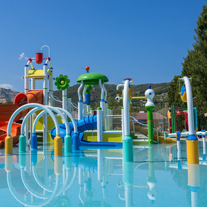 Tobogán Acuático Comercial de Fibra de Vidrio para Niños con Chorros de Agua en Venta - Product Image 5