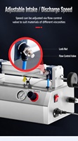 Mesin Pengisi Cairan Pneumatik Manual Kecil untuk Minuman, Jus, Minyak, Pasta, Madu, Air, Parfum, Botol Kaca dan Plastik
