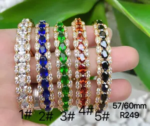 A5 xuping Schmuck Hand Charm Perlen Exquisite Kristall Diamant Farbe Licht Luxus vergoldet Paar Armband