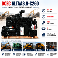 محرك ديزل CUM 6LTAA8.9-C260 C240 C260 C300 C325 C360 بقوة 180-360 حصان، 8.9 لتر، 6 أسطوانات للبناء والتعدين والحفارات ومضخات المياه