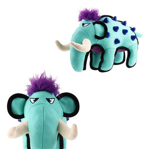 2025 SUPERZOO GiGwi Duraspikes Extra durevole elefante cane giocattolo azzurro con punte di taglia - Product Image 3