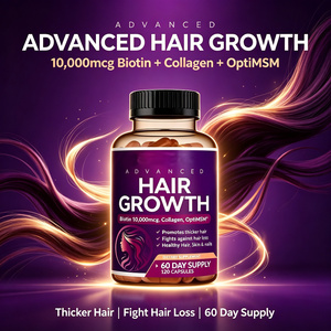 LUVVITA Capsule <span class=keywords><strong>per</strong></span> <span class=keywords><strong>Capelli</strong></span> Biologiche Personalizzate all'Ingrosso, Vitamine alla <span class=keywords><strong>Biotina</strong></span> <span class=keywords><strong>per</strong></span> <span class=keywords><strong>Capelli</strong></span> Più Folti, <span class=keywords><strong>per</strong></span> Adolescenti e Donne Adulte, 60 Capsule OEM - Product Image 1