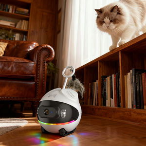 Cámara Móvil con Conexión Wifi para Mascotas, Diseño Clásico y Adorable, Juguete Interactivo con Plumas para Gatos, Monitor de Actividad - Product Image 4