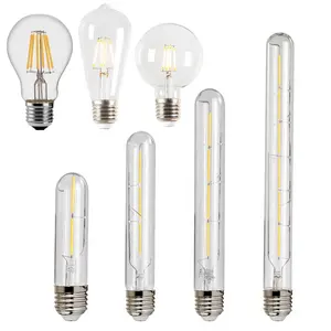 2w 4w 6w 8w led vintage edison filament cam ampul ST64, ST58, A60/A19, T45, G80, G95, G125, C35, T30 ampul