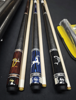Ensemble de queues de billard professionnelles PERI 58" série VK, légères, durables, de haute qualité, avec fût en érable de 12,5 mm.