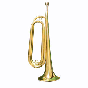 Diseño Simple <span class=keywords><strong>corneta</strong></span> laca oro terminar Bb clave instrumentos de latón cornetas - Product Image 3