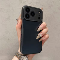 Coque de téléphone givrée effet peau pour iPhone 18 Pro, 17, 16, 15, 14, 13, 12, 11, Pro – Coque antichoc intégrale