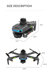 โดรน AE3 Pro Max กล้อง 8K พร้อมระบบกันสั่นแบบ 6 แกน EIS คู่ ระยะบินไกล 1 กม. มอเตอร์ไร้แปรงพัดลม พับเก็บได้ เหมาะสำหรับผู้เริ่มต้น ทำจากพลาสติก - Product Image 6