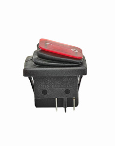 Không Thấm Nước T125 4pin <span class=keywords><strong>250V</strong></span> 20A 2 Cách Bật Tắt Đèn Báo Màu Đỏ Công Tắc Rocker - Product Image 1