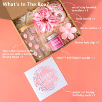Coffret Cadeau Saint-Valentin et Anniversaire pour Femme, Meilleure Amie, Sœur - Kit de Soins Personnels et de Bien-être, Coffret Cadeau Spa, Bracelet, Coffret Cadeau Femme