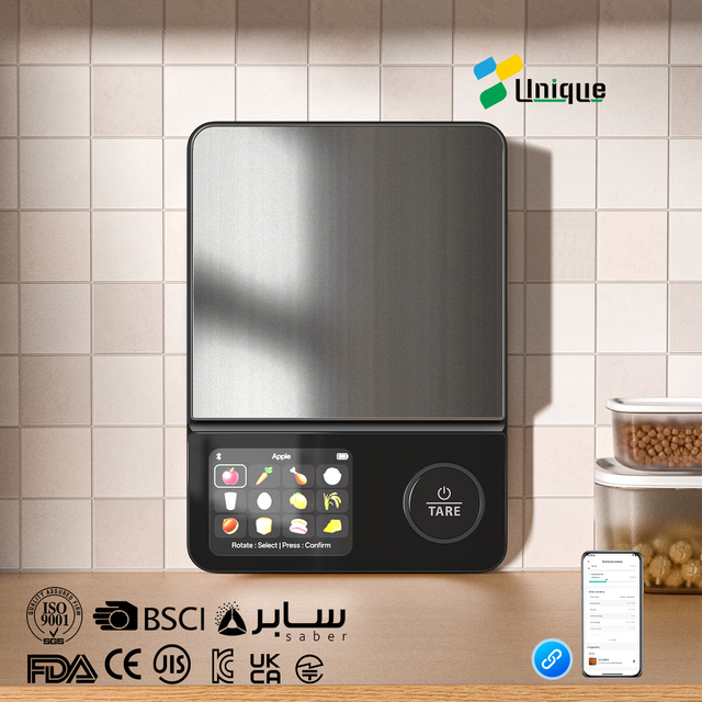 Unique Custom Smart Electronic Kitchen Scale Platform Digital Display Weight Measuring Units Switchable Nutrition Weighing Food