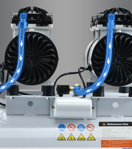 Compresor de Aire Neumático de Doble Cabezal (Tanque de Aire Horizontal de 50L) Bomba de Aire Silenciosa de Alta Presión - Product Image 5
