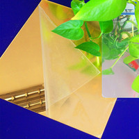 Feuille acrylique de miroir d'or de 2mm 4x8 taille feuille acrylique de miroir de 3mm