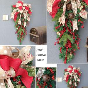 เครื่องประดับแขวนประตูคริสต์มาสทำมือจาก PVC รักษ์โลก ทันสมัย สำหรับตกแต่งภายในบ้านในช่วงเทศกาลและงานวันเกิด จำนวน 1 ชิ้น - Product Image 3