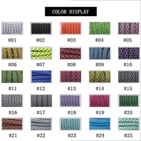 Lacets réfléchissants ronds en polyester multicolores, lacets de remplacement réfléchissants pour baskets et chaussures de course