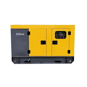 50hz/60hz Low fuel consumption 100kva 150kva 200kva silent soundproof diesel generator sets with Cummins 6CTAA8.3-G2 engine