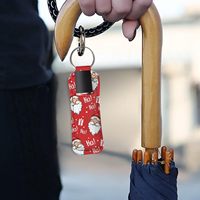 SMETA Sedex 4P Usine Sublimation Mignon Chat Néoprène Porte-Clés Chapstick Porte-Clés Porte-Lèvres Baume Porte-Clés