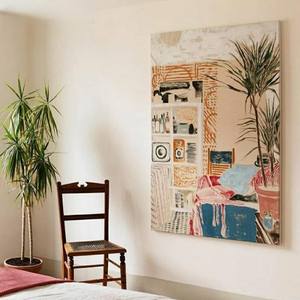 Peinture sur toile décorative de grande taille pour <span class=keywords><strong>salon</strong></span>, art paysager moderne haut de gamme, pour entrée, hall d'entrée, à suspendre verticalement au-dessus du canapé - Product Image 1