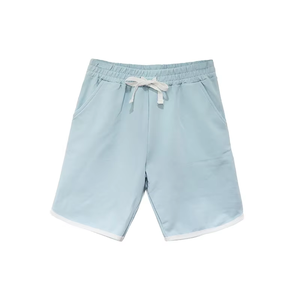 ชุดเซ็ตสองชิ้นสำหรับเด็กผู้ชาย HAPA ลายพิมพ์สีฟ้าอ่อน แขนสั้น ผ้าคอตตอนผสม สวมใส่สบาย สไตล์ Preppy สำหรับฤดูร้อน เหมาะสำหรับใส่ทุกวัน - Product Image 3