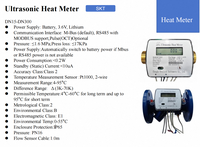 DN50 Flange Ultrasonic Heat Meter Class 1 High Precision PT1000 Sensor Industrial Boiler Heating Pipeline BTU Meter OEM Support