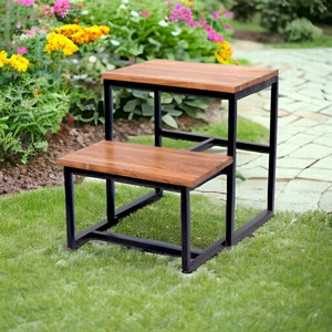 Household Retractable Factory Wood Double <b>Step</b> Foot Rest With Non Slip Surface Foot <b>Stool</b> Bedside 2-<b>step</b> <b>Stool</b> for Kitchen - Product Image 6