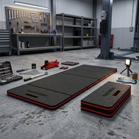 Tapis de travail pliable WOOWAVE imperméable et anti-graisse pour mécaniciens, 6 panneaux, en EVA, pour la maison, le garage et l'entretien automobile