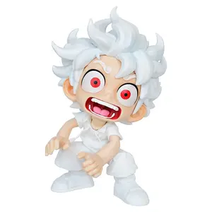Wholesale NEW PVC One Pieced Gear 5 Creation of the sun God Nika Luffy Surprised expression Q Version Anime Figure One Pieced