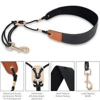 Sangle de cou réglable en cuir PU pour saxophone avec mousqueton métallique – Accessoire d'instrument de musique pour longues séances de pratique