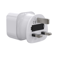 Prise EU UK Prise de courant AC 3 broches NFC activé 10A Adaptateur de voyage Convertisseur CE pour appareils ménagers non mis à la terre