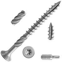 Tornillos para Terraza Resistentes a la Corrosión con Cabeza Torx/Estrella # 10X3 # Tornillos para Madera Estructural de 9x2 1/2 Pulgadas para Exteriores, Tornillos para Estructuras de Madera para Terrazas