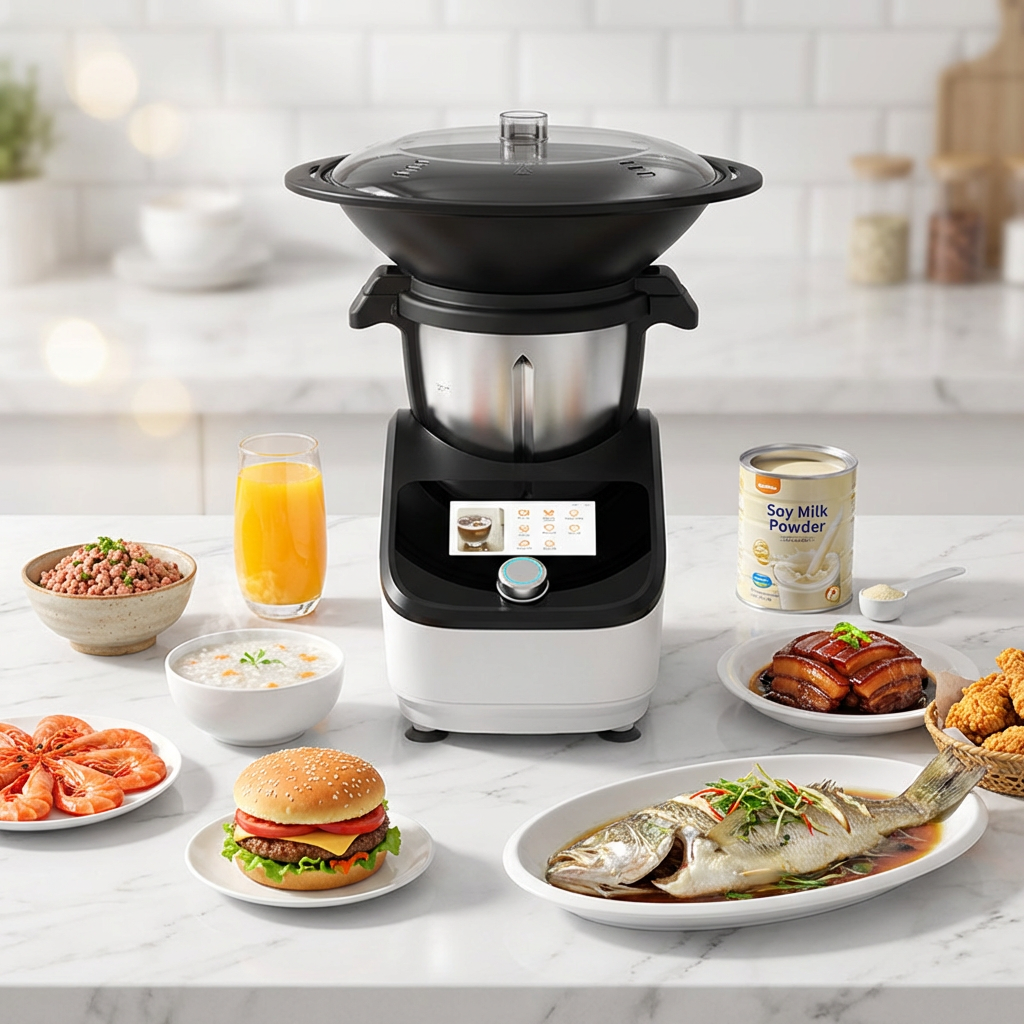 New Design Kitchen Multifunctional Food Processor Smart Cooking Robot Kitchen Robots Cooking Machine Multi Func KM02001
