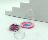 Ensemble de maquillage pour enfants mignon et amusant avec vernis à ongles liquide à base de plantes et palette de fards à paupières scintillants - Écologique et non toxique