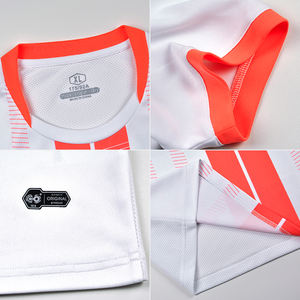 Seragam Sepak Bola Pria dan Anak-Anak dengan Cetak Sublimasi, Bernapas, Gaya Vintage, untuk Musim Panas - Product Image 3