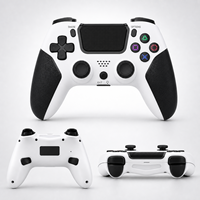Manette de jeu sans fil PS4 multifonction avec barre lumineuse, double vibration moteur, gyroscope six axes – Manette de jeu en gros pour console