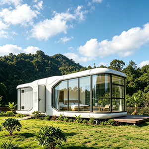 <span class=keywords><strong>Casa</strong></span> Cápsula Espacial con Ventana Panorámica, <span class=keywords><strong>Casa</strong></span> Modular Prefabricada para Glamping con Vista de 360° y Cabaña Tipo Resort Pod - Product Image 2