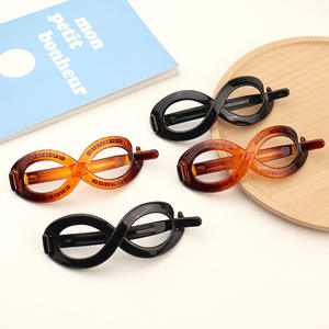 Hot Frosted textura clip delicado frito dought WiST cURL Cross clip retro mujer pinza de pelo al por mayor accesorios para el cabello - Product Image 2