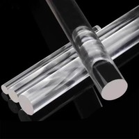 Tringle à rideau en acrylique extrudé blanc haute transparence tige en acrylique PMMA acrylique en plastique pour tringle à rideau et main courante d'escalier de vente chaude