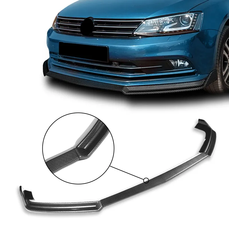 Per volkswagen jetta 15-18 PP nero paraurti anteriore Body Kit Spoiler Lip vendita calda pezzi di ricambio per auto