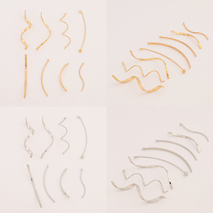 อุปกรณ์ทำต่างหูโลหะรูปเกลียวขนาดกลางจากหนานทง สำหรับงาน DIY เครื่องประดับชุบเคลือบรูปทรงคลื่น จี้ห้อยต่างหู - Product Image 3