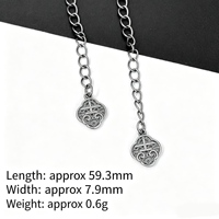 Accessoires de mode rétro DIY : Pendentif cloche, feuille de bambou, caractère Fu, pièce de monnaie pour bracelet