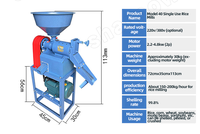 Moulin à riz combiné haute efficacité 6N40 - Décortiqueuse et polisseuse automatique de paddy pour usage agricole industriel